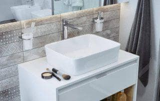 Umywalka nablatowa ceramiczna Forka