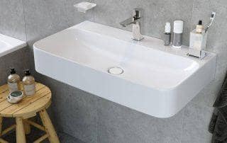 Umywalka nablatowa ceramiczna Orido