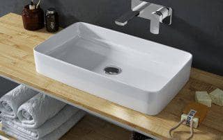 Umywalka nablatowa ceramiczna Cori