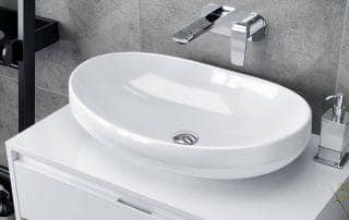 Umywalka nablatowa ceramiczna Filina
