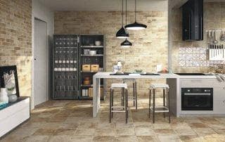 Gres kolorowany w masie szkliwiony w stylu cottage